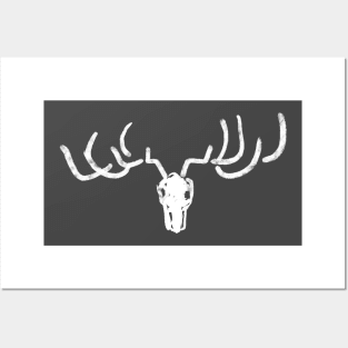 Deer skull Posters and Art